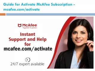 guide for activate mcafee subscription mcafee com activate