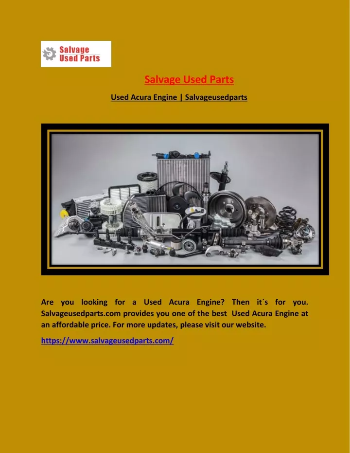 salvage used parts