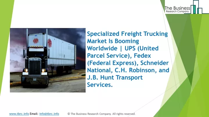 specialized freight trucking market is booming