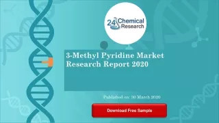 3 methyl pyridine market research report 2020