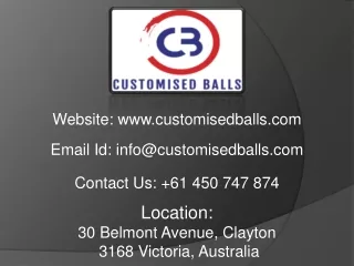 website www customisedballs com