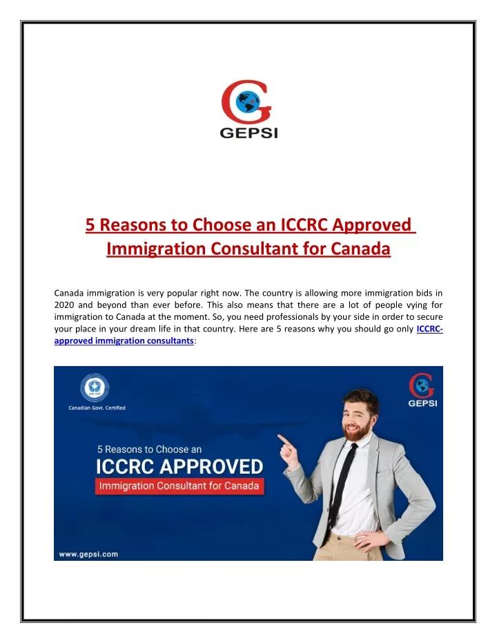 5 reasons to choose an iccrc approved immigration
