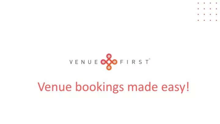 venue bookings made easy