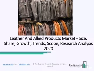 leather and allied leather and allied products