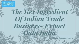 Indian Export Data