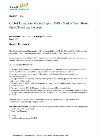 report title