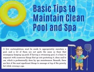 Basic Tips to Maintain Clean Pool and Spa
