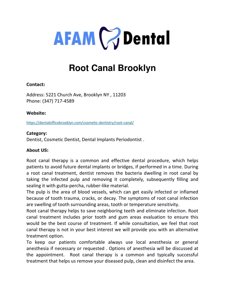 root canal brooklyn