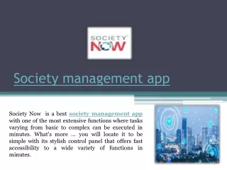 society management app
