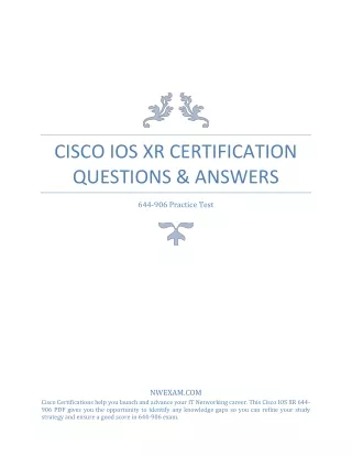 cisco ios xr certification questions answers