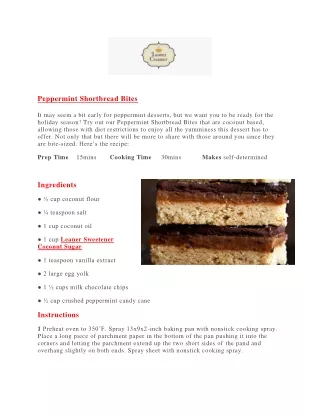 peppermint shortbread bites it may seem