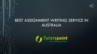 Best Assignment Writing Service in Australia