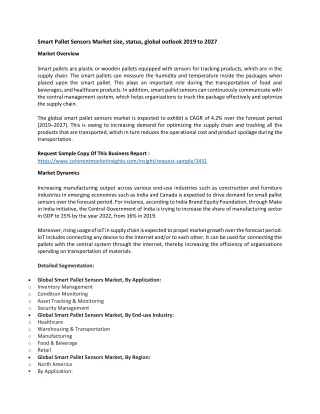 smart pallet sensors market size status global