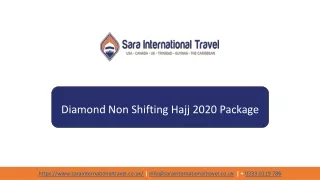 Non-shifting Hajj 2020 Package UK | Sara International Travel UK