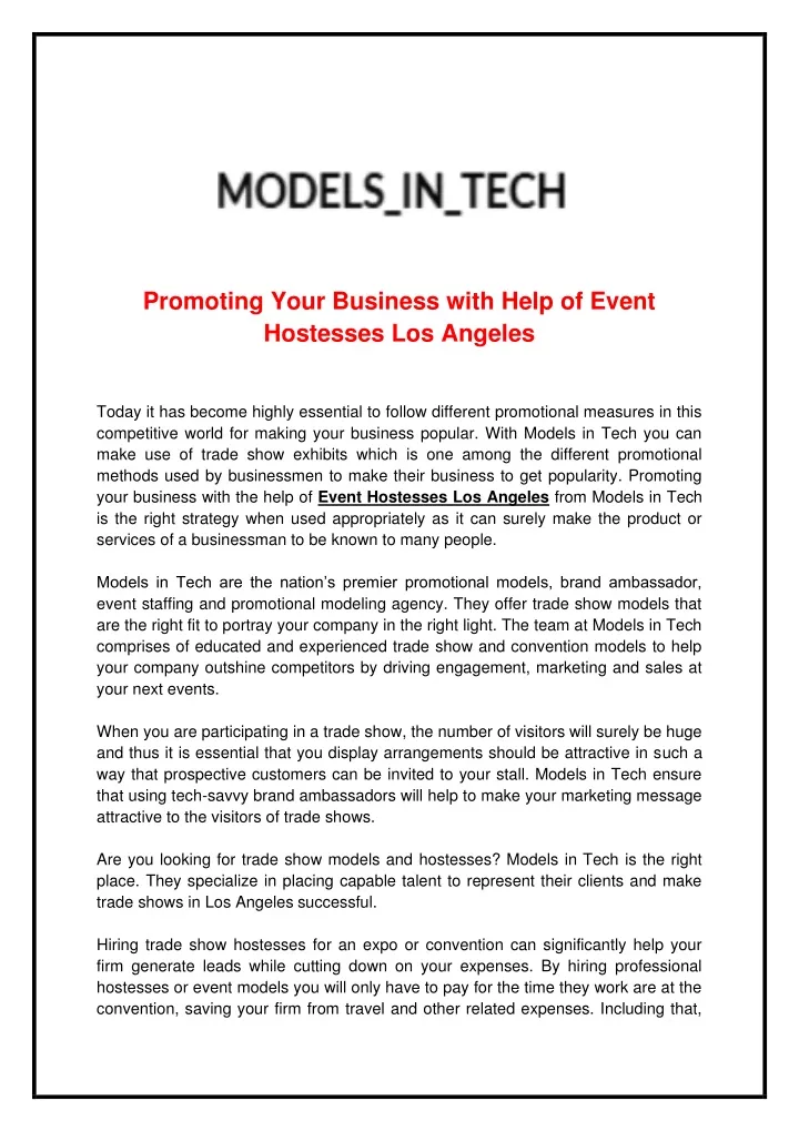 promoting your business with help of event
