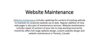 website maintenance website maintenance