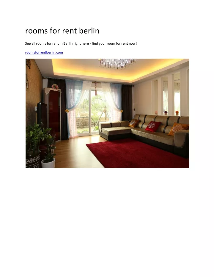 rooms for rent berlin