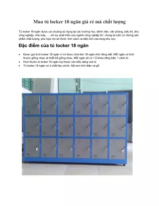 mua t locker 18 ng n gi r m ch t l ng t locker