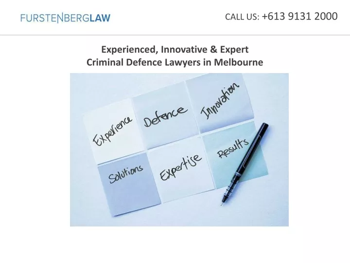 experienced innovative expert criminal defence lawyers in melbourne