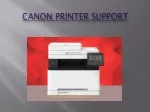 Canon Printer Support - Customer Service Phone Number - slide 1