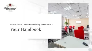 A Guide to Professional Office Remodeling in Houston