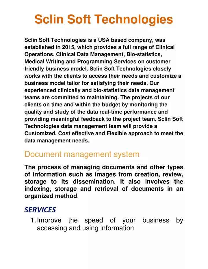 sclin soft technologies