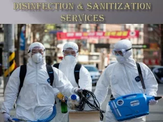 Disinfection & sanitization services