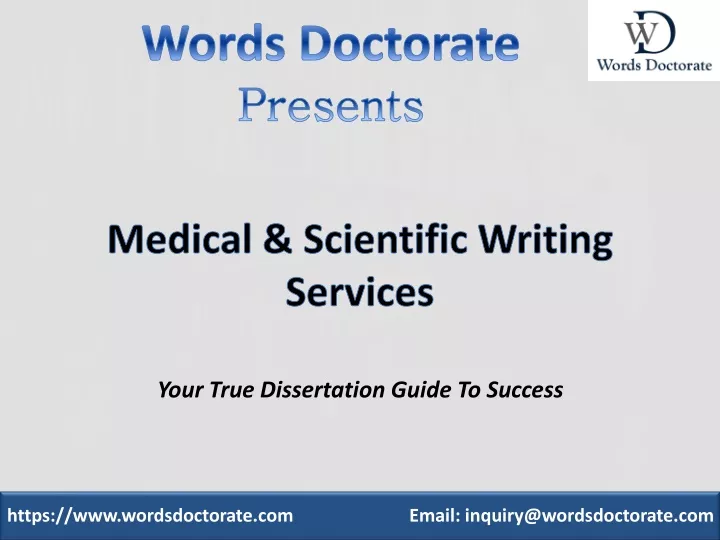 medical scientific writing services