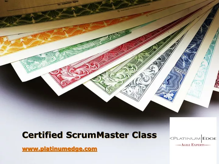 certified scrummaster class