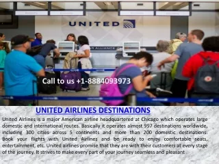 UNITED AIRLINES DESTINATIONS