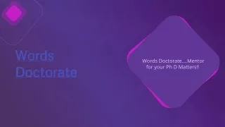 wordsdoctorate