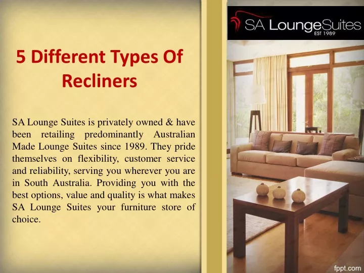 5 different types of recliners