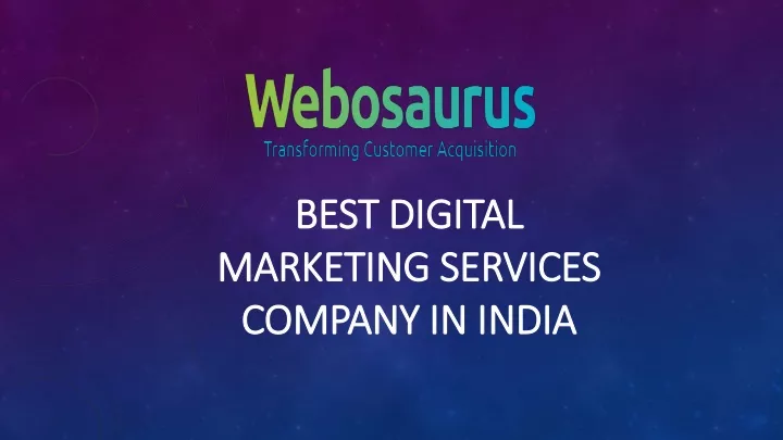 best digital marketing services company in india
