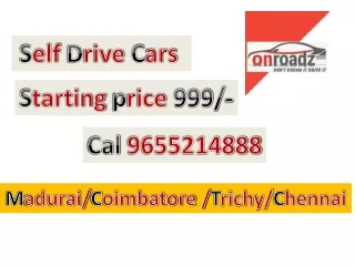 Self Driving Cars and rental Car Chennai