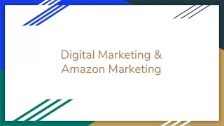 Digital Marketing & Amazon Marketing
