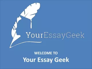 welcome to your essay geek