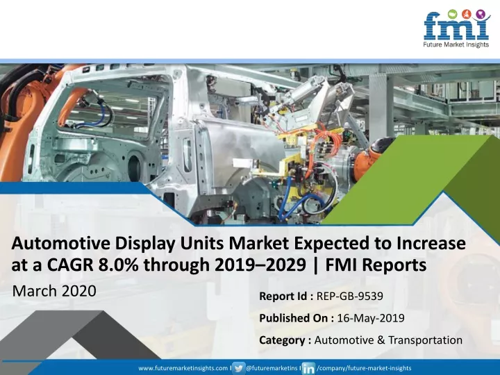 automotive display units market expected