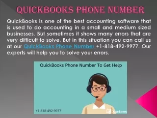 Quickbooks Phone Number
