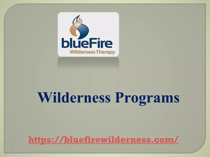 wilderness programs