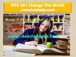 NTC 361 Change The World /newtonhelp.com