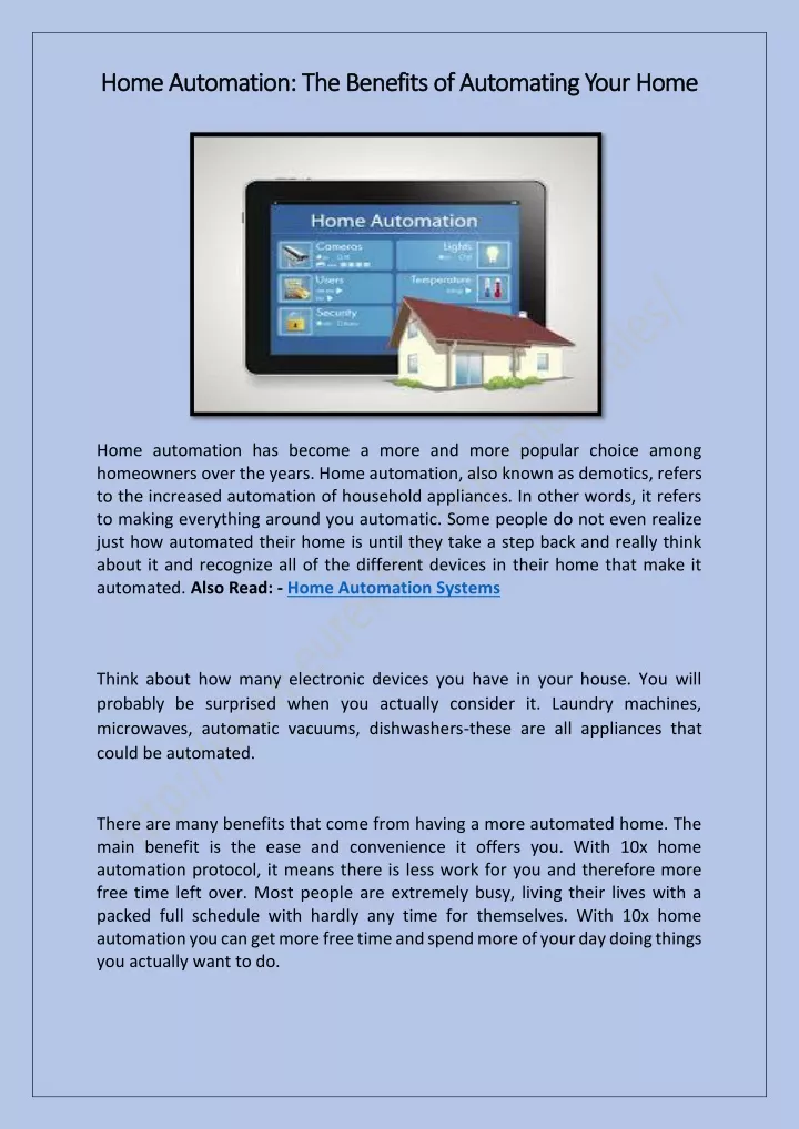 home automation the benefits home automation