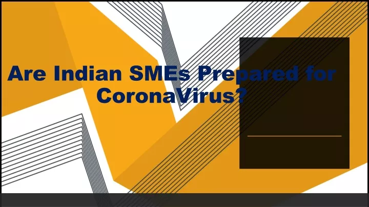 are indian smes prepared for coronavirus