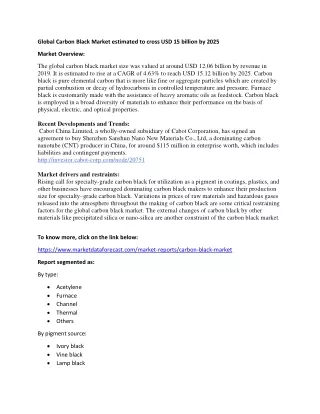 global carbon black market estimated to cross