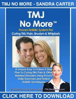 TMJ No More PDF, eBook by Sandra Carter