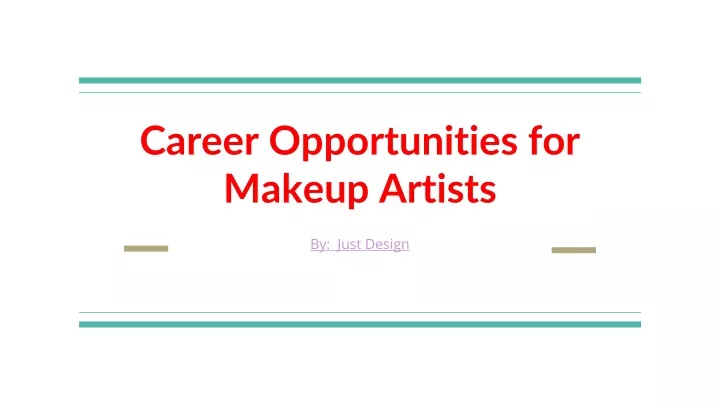 career opportunities for makeup artists