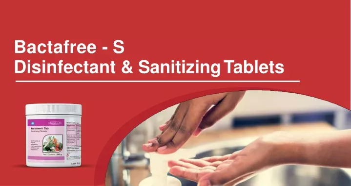 bactafree s disinfectant sanitizing tablets