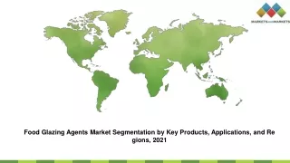 food glazing agents market segmentation