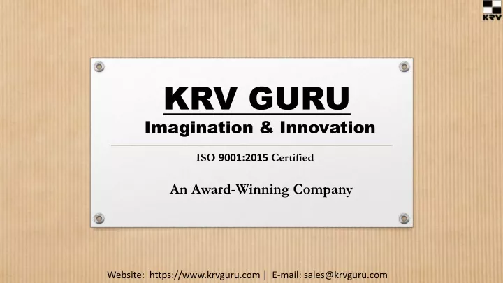 krv guru imagination innovation