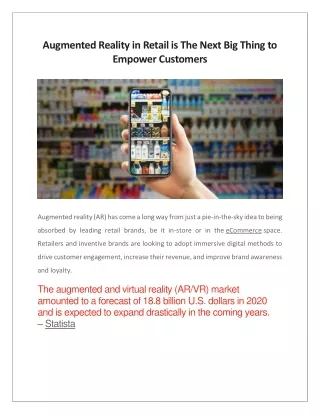 augmented reality in retail is the next big thing