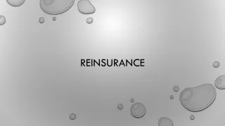 What is Reinsurance ?